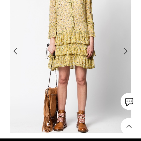 - Zadig & Voltaire Rebbie Anemone Dress Size Small - Picture 8 of 16